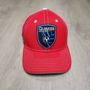 Adidias San Jose Quakes Red Baseball style Cap New WITH STICKER. Adjustable